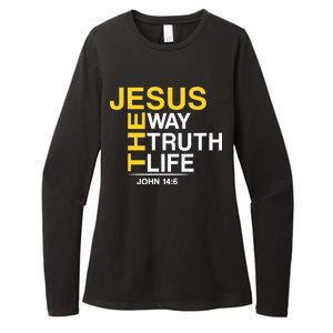 Jesus The Way Truth Life John 14:6 Womens CVC Long Sleeve Shirt