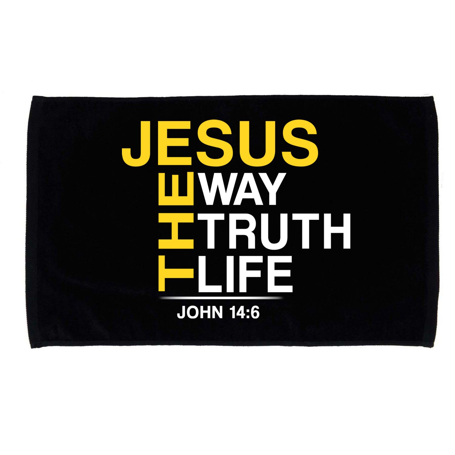 Jesus The Way Truth Life John 14:6 Microfiber Hand Towel