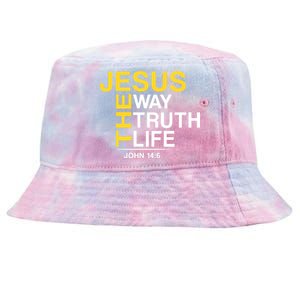 Jesus The Way Truth Life John 14:6 Tie-Dyed Bucket Hat