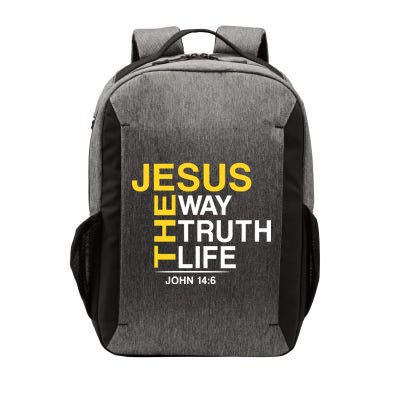 Jesus The Way Truth Life John 14:6 Vector Backpack