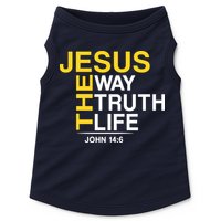 Jesus The Way Truth Life John 14:6 Doggie Tank