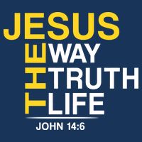 Jesus The Way Truth Life John 14:6 7-Panel Snapback Hat