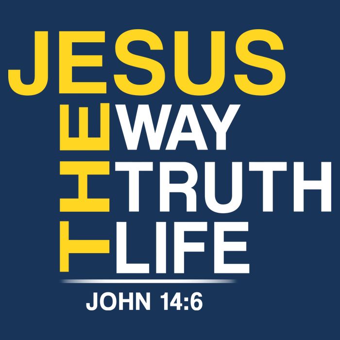 Jesus The Way Truth Life John 14:6 7-Panel Snapback Hat