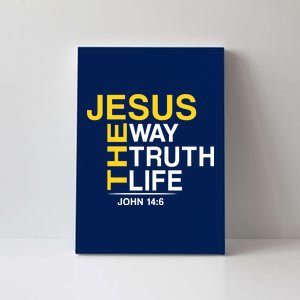 Jesus The Way Truth Life John 14:6 Canvas