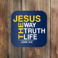 Jesus The Way Truth Life John 14:6 Coaster