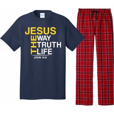 Jesus The Way Truth Life John 14:6 Pajama Set