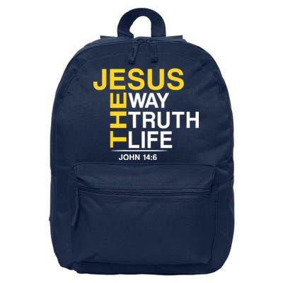 Jesus The Way Truth Life John 14:6 16 in Basic Backpack