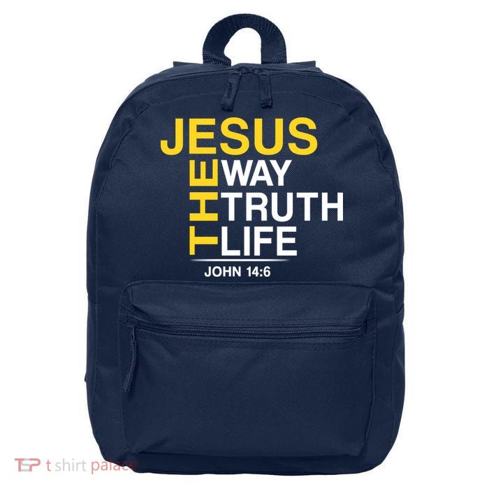 Jesus The Way Truth Life John 14:6 16 in Basic Backpack