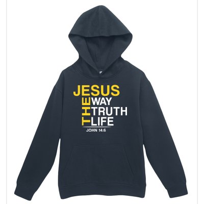 Jesus The Way Truth Life John 14:6 Urban Pullover Hoodie