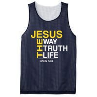 Jesus The Way Truth Life John 14:6 Mesh Reversible Basketball Jersey Tank