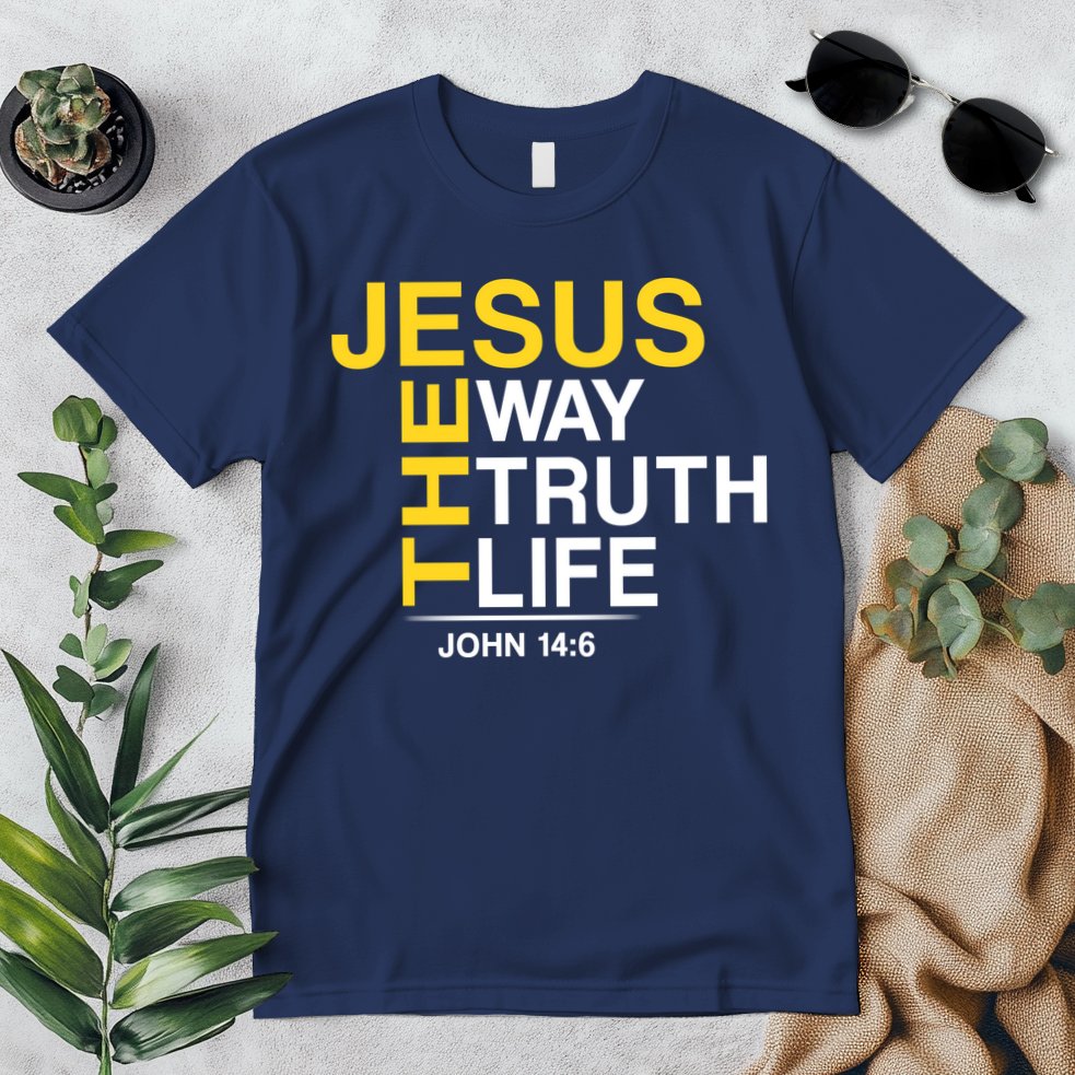 Jesus The Way Truth Life John 14:6 Premium T-Shirt