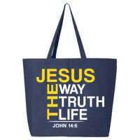 Jesus The Way Truth Life John 14:6 25L Jumbo Tote