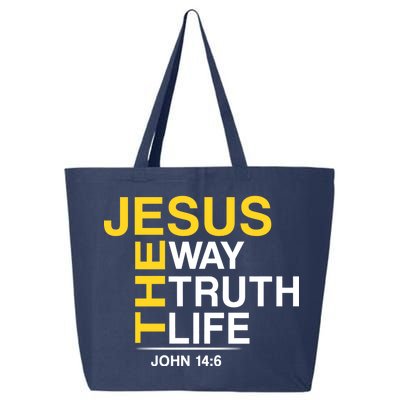 Jesus The Way Truth Life John 14:6 25L Jumbo Tote