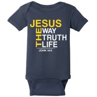 Jesus The Way Truth Life John 14:6 Baby Bodysuit