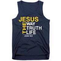 Jesus The Way Truth Life John 14:6 Tank Top