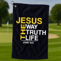 Jesus The Way Truth Life John 14:6 Golf Towel