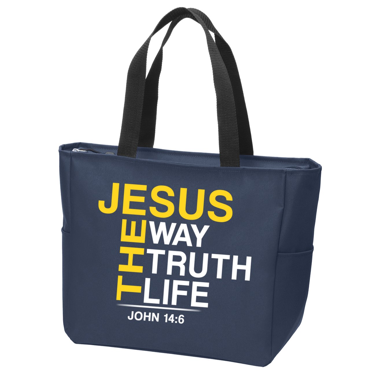 Jesus The Way Truth Life John 14:6 Zip Tote Bag