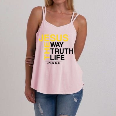 Jesus The Way Truth Life John 14:6 Women's Strappy Tank