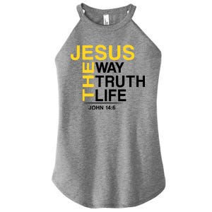 Jesus The Way Truth Life John 14:6 Women's Perfect Tri Rocker Tank