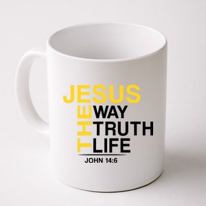 Jesus The Way Truth Life John 14:6 Coffee Mug