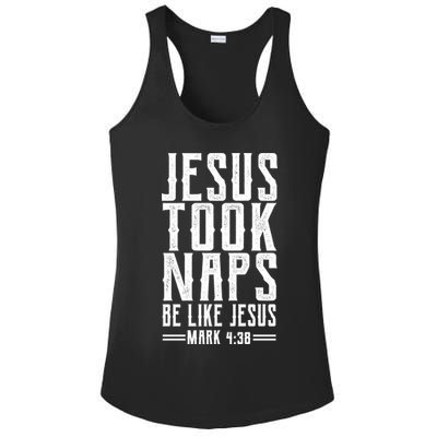 Jesus Took Naps Be Like Jesus Ladies PosiCharge Competitor Racerback Tank
