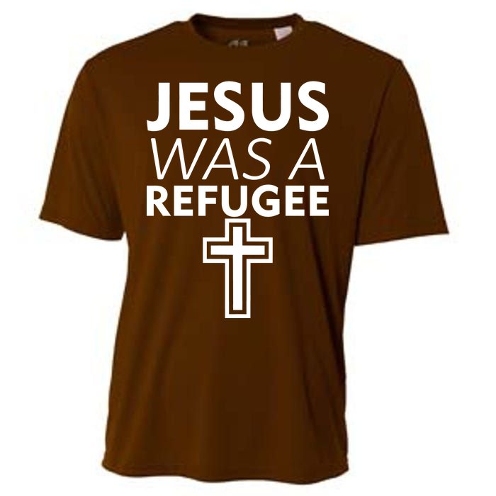 Jesus Was A Refugee Anti Travel Ban Welcome Refugees Cooling Performance Crew T-Shirt