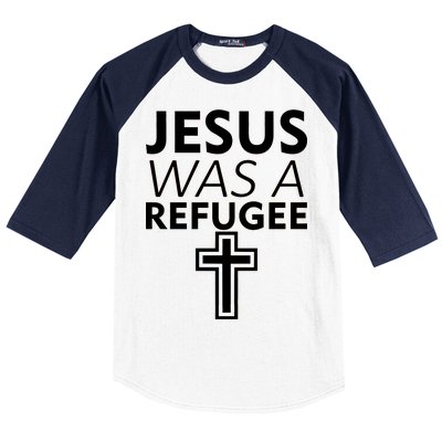 Jesus Was A Refugee Anti Travel Ban Welcome Refugees Baseball Sleeve Shirt