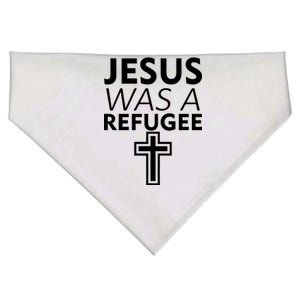 Jesus Was A Refugee Anti Travel Ban Welcome Refugees USA-Made Doggie Bandana