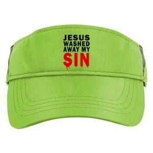 Jesus Washed Away My Sin Adult Drive Performance Visor