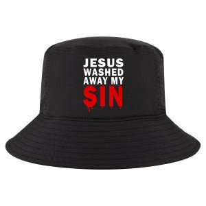 Jesus Washed Away My Sin Cool Comfort Performance Bucket Hat