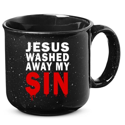 Jesus Washed Away My Sin 15oz Campfire Ceramic Mug