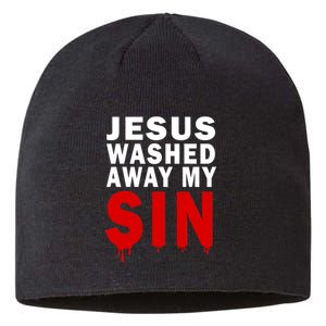 Jesus Washed Away My Sin Sustainable Beanie