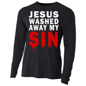 Jesus Washed Away My Sin Cooling Performance Long Sleeve Crew