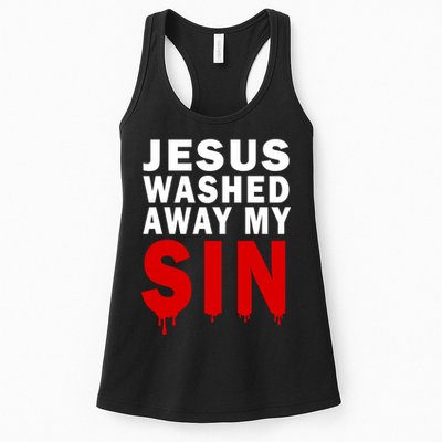 Jesus Washed Away My Sin Womens Tank Top