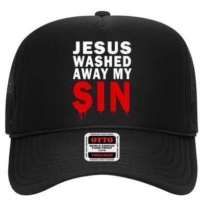 Jesus Washed Away My Sin Trucker Hat