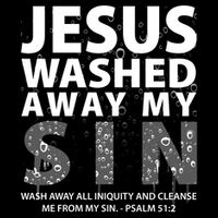 Jesus Washed Away My Sin Catholic Backpack