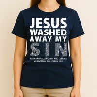 Jesus Washed Away My Sin Catholic T-Shirt