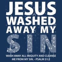Jesus Washed Away My Sin Catholic T-Shirt