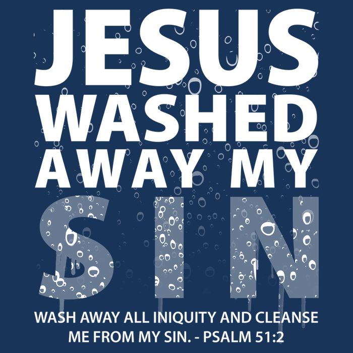 Jesus Washed Away My Sin Catholic T-Shirt