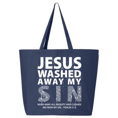 Jesus Washed Away My Sin Catholic 25L Jumbo Tote