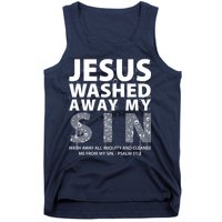 Jesus Washed Away My Sin Catholic Tank Top