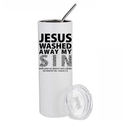 Jesus Washed Away My Sin Catholic Stainless Steel Tumbler