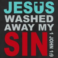 Jesus Washed Away My Sin John 1:9 Cool Comfort Performance Bucket Hat