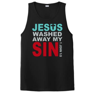 Jesus Washed Away My Sin John 1:9 PosiCharge Competitor Tank