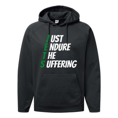 Just Endure The Suffering Performance Fleece Hoodie