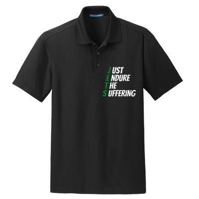 Just Endure The Suffering Dry Zone Grid Polo