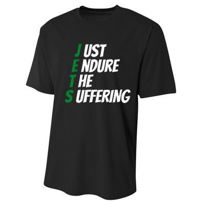 Just Endure The Suffering Performance Sprint T-Shirt