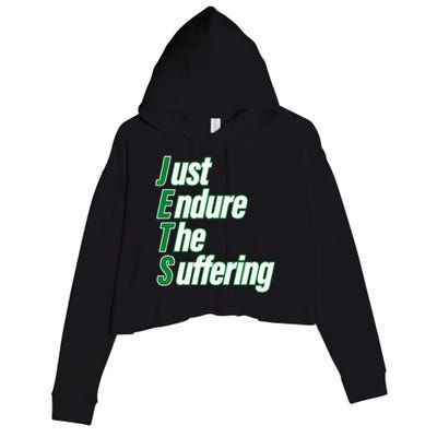 Just Endure The Suffering Crop Fleece Hoodie