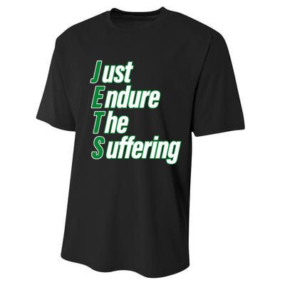 Just Endure The Suffering Performance Sprint T-Shirt