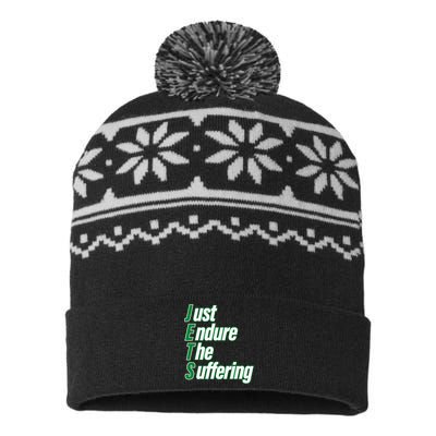 Just Endure The Suffering USA-Made Snowflake Beanie